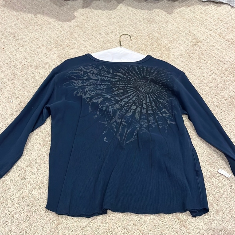 J Ferrar Dark Blue Sweater